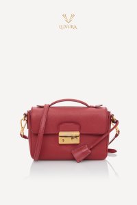 Weekend | PRADA Saffiano Sound Red Small Top Handle & Crossbody Bag