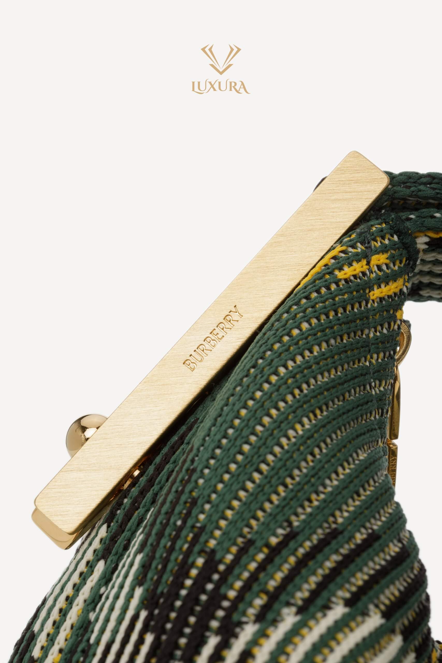 Genti | BURBERRY Peg Mini Duffle Bag Green Ivy