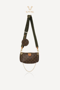 Genti | LOUIS VUITTON Multi Pochette Accessores Kaki Tela Monogram M44813
