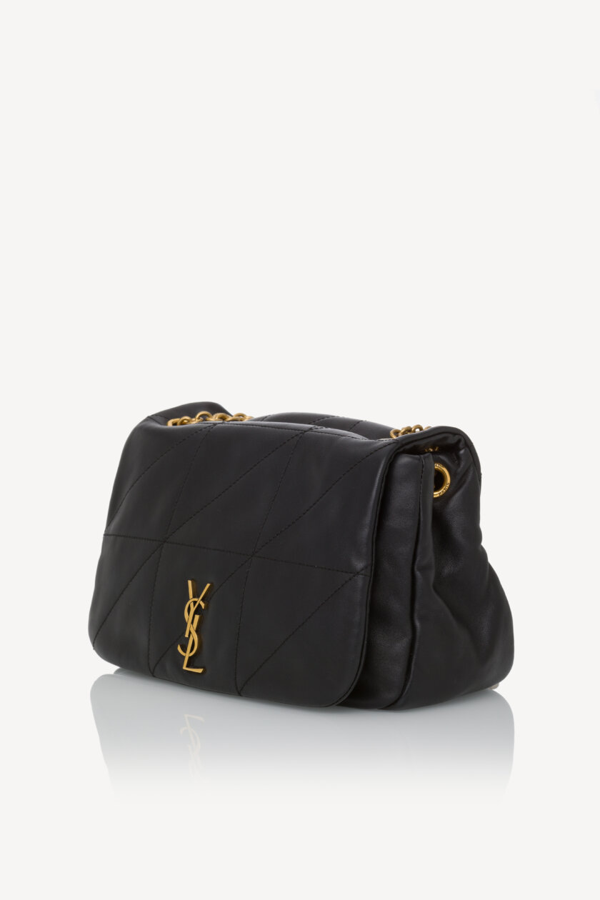<span style="font-size: 10px; color: rgb(101, 101, 101);letter-spacing: .15em;">HARD TO FIND</span><br><strong> SAINT LAURENT </strong><br><div style="margin-top:10px; font-size:16px;">Lambskin Matelasse Monogram Small Jamie 4.3 Black</div><br> - Image 8