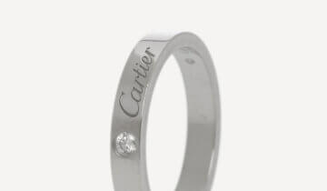 Bijuterii | CARTIER C de Cartier Wedding Ring Platinum with 0,03ct Briliant-cut Diamond 51