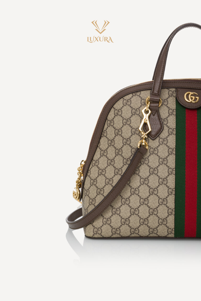 Genti | GUCCI GG Supreme Monogram Web Medium Ophidia Top Handle Dome