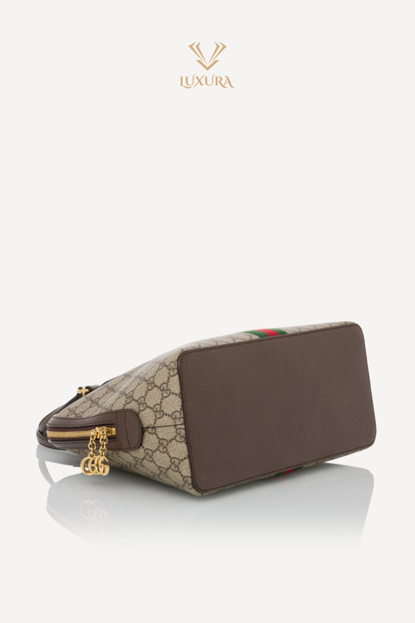 Genti | GUCCI GG Supreme Monogram Web Medium Ophidia Top Handle Dome