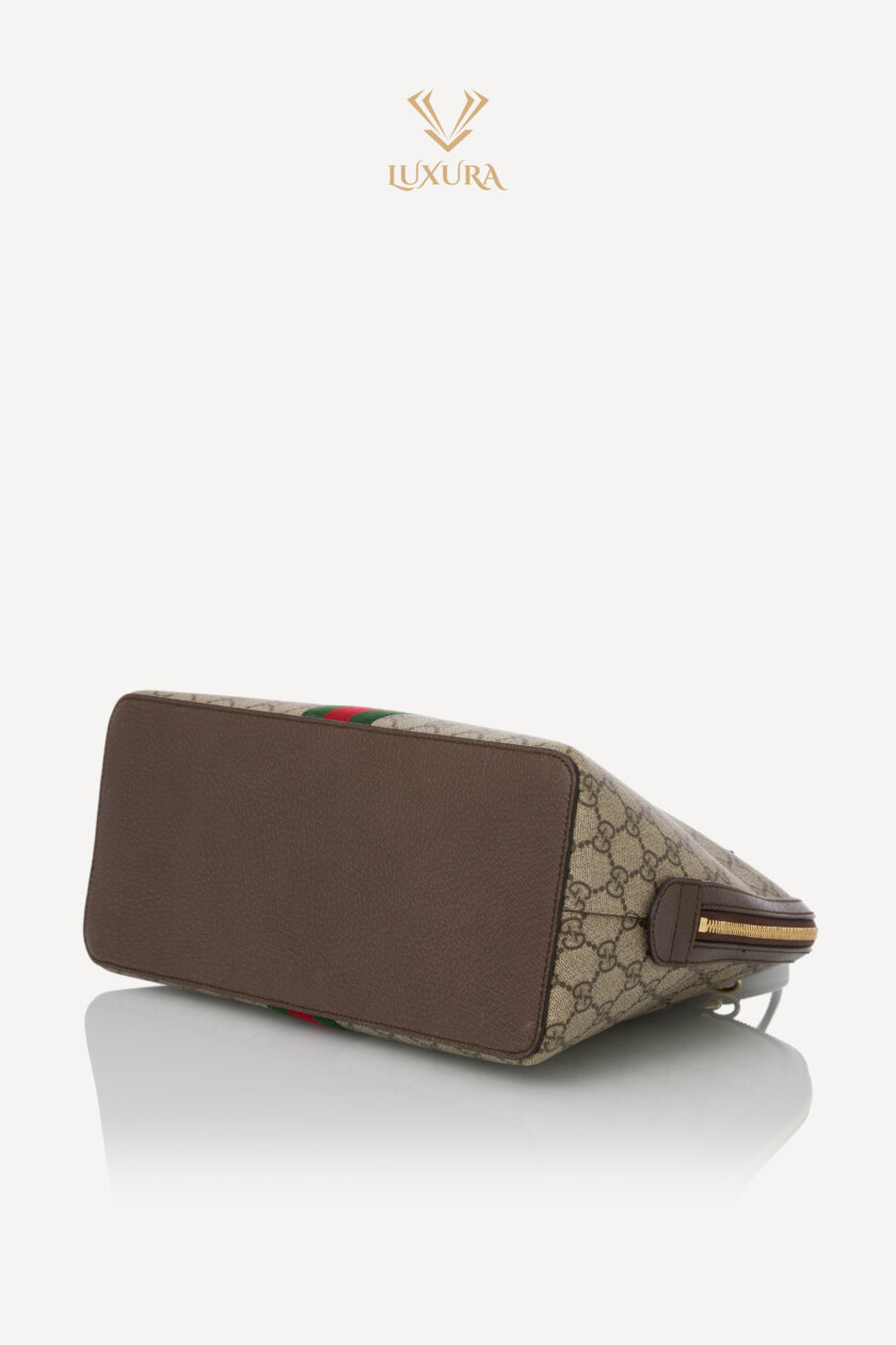 Genti | GUCCI GG Supreme Monogram Web Medium Ophidia Top Handle Dome