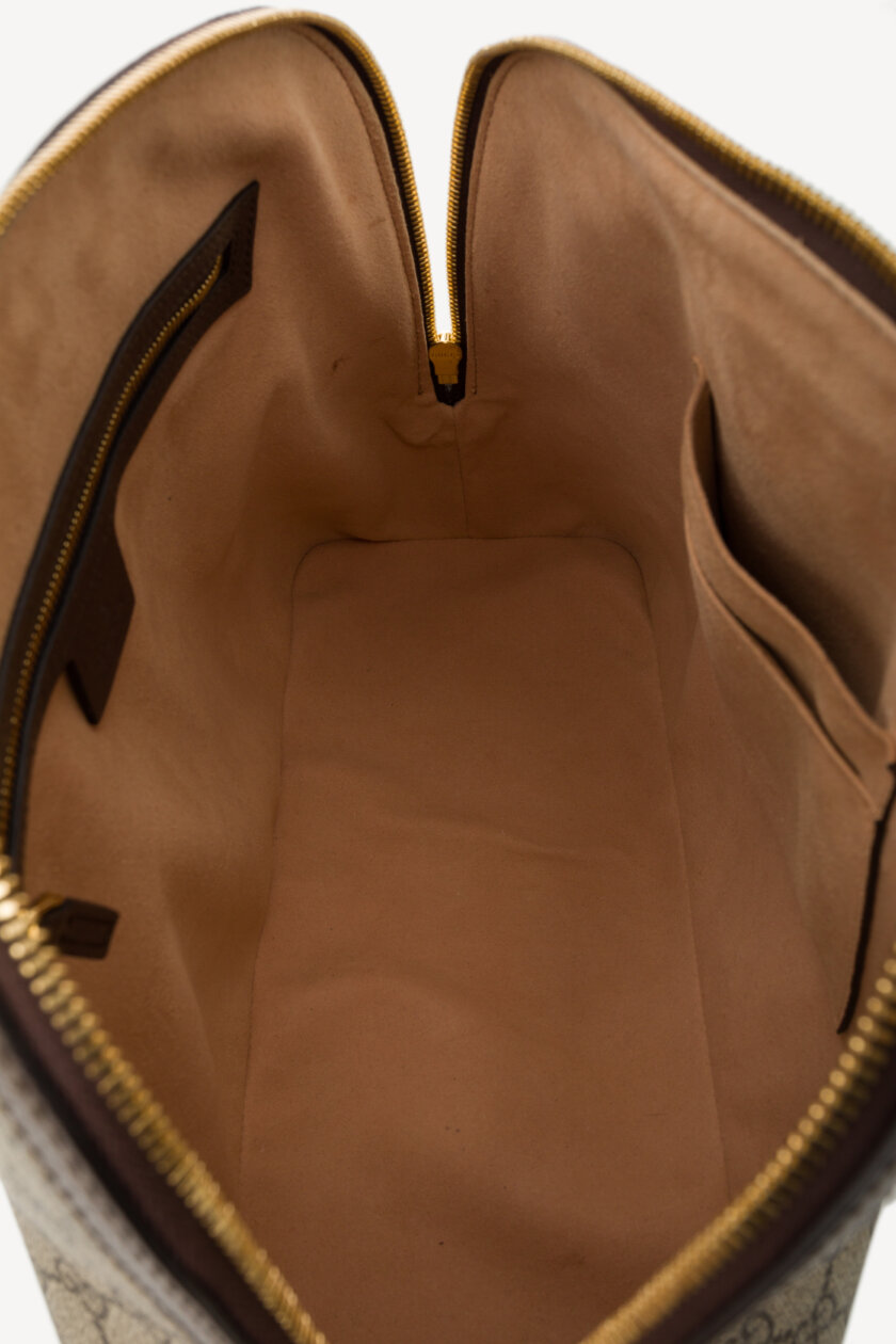 Genti | GUCCI GG Supreme Monogram Web Medium Ophidia Top Handle Dome