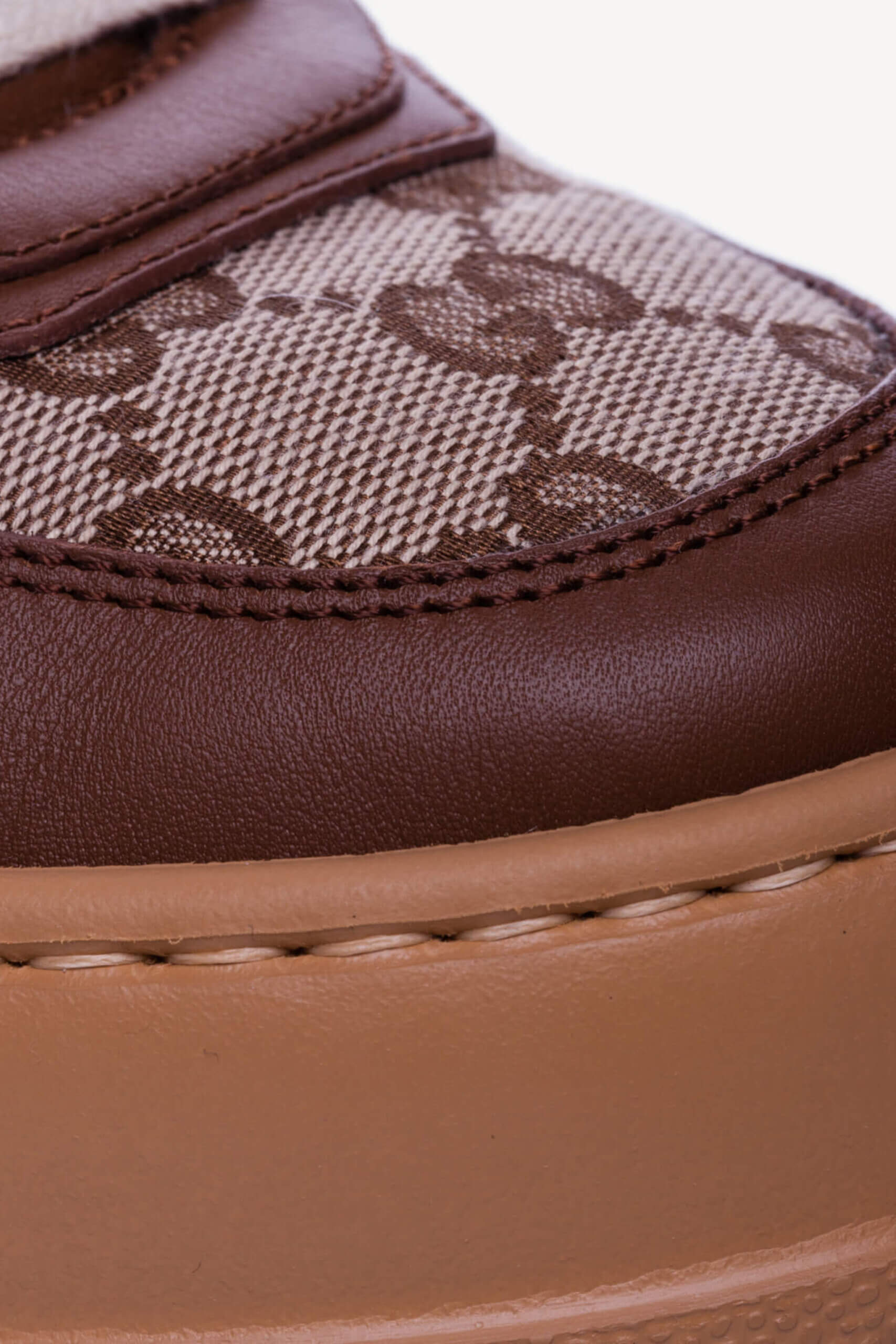 Incaltaminte | GUCCI GG leather-trimmed canvas sneakers 42