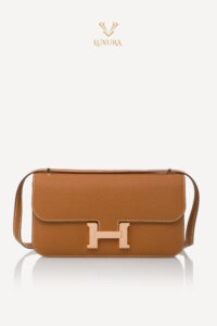 Genti | HERMES Gold Epsom Constance Elan 24 Rose Gold Hardware