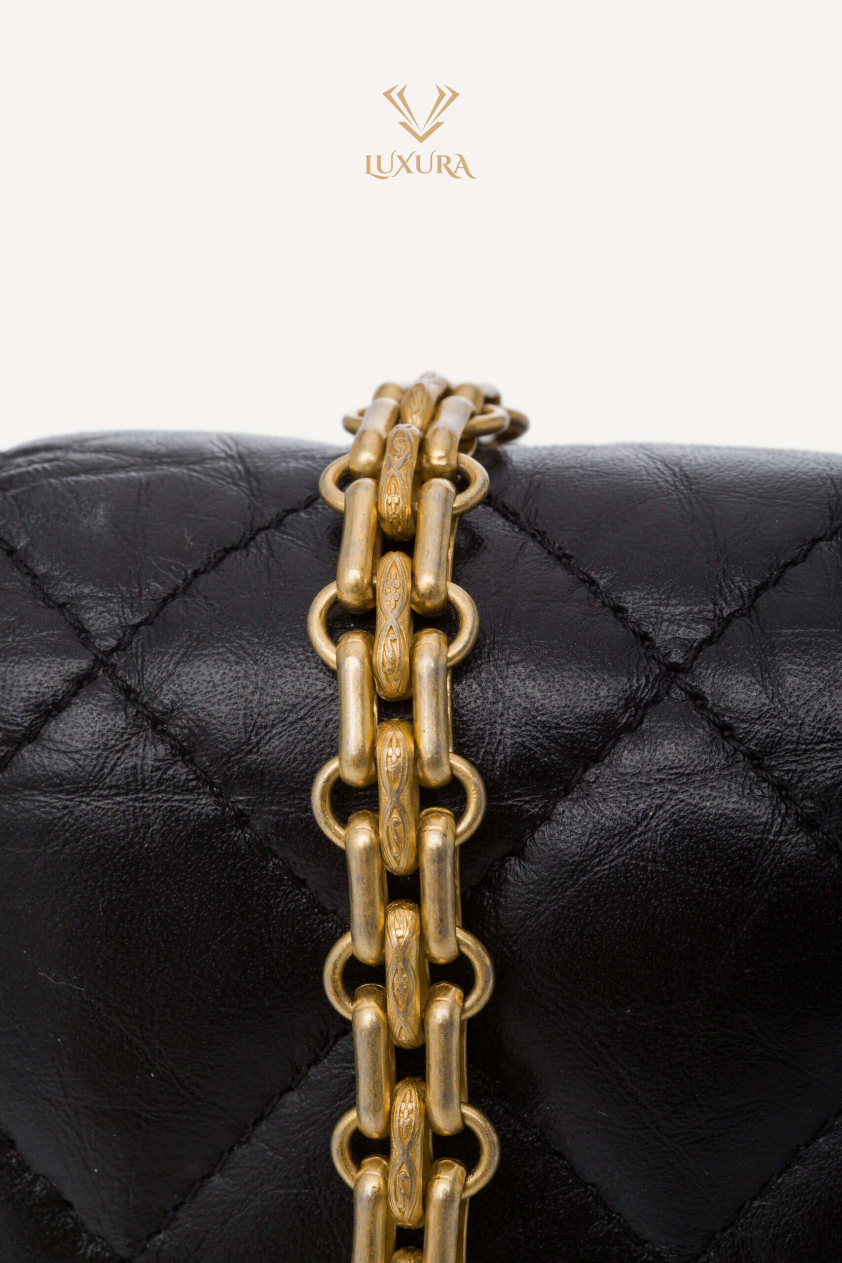 Genti | CHANEL Aged Calfskin Quilted Reissue 2.55 Wallet On Chain Black