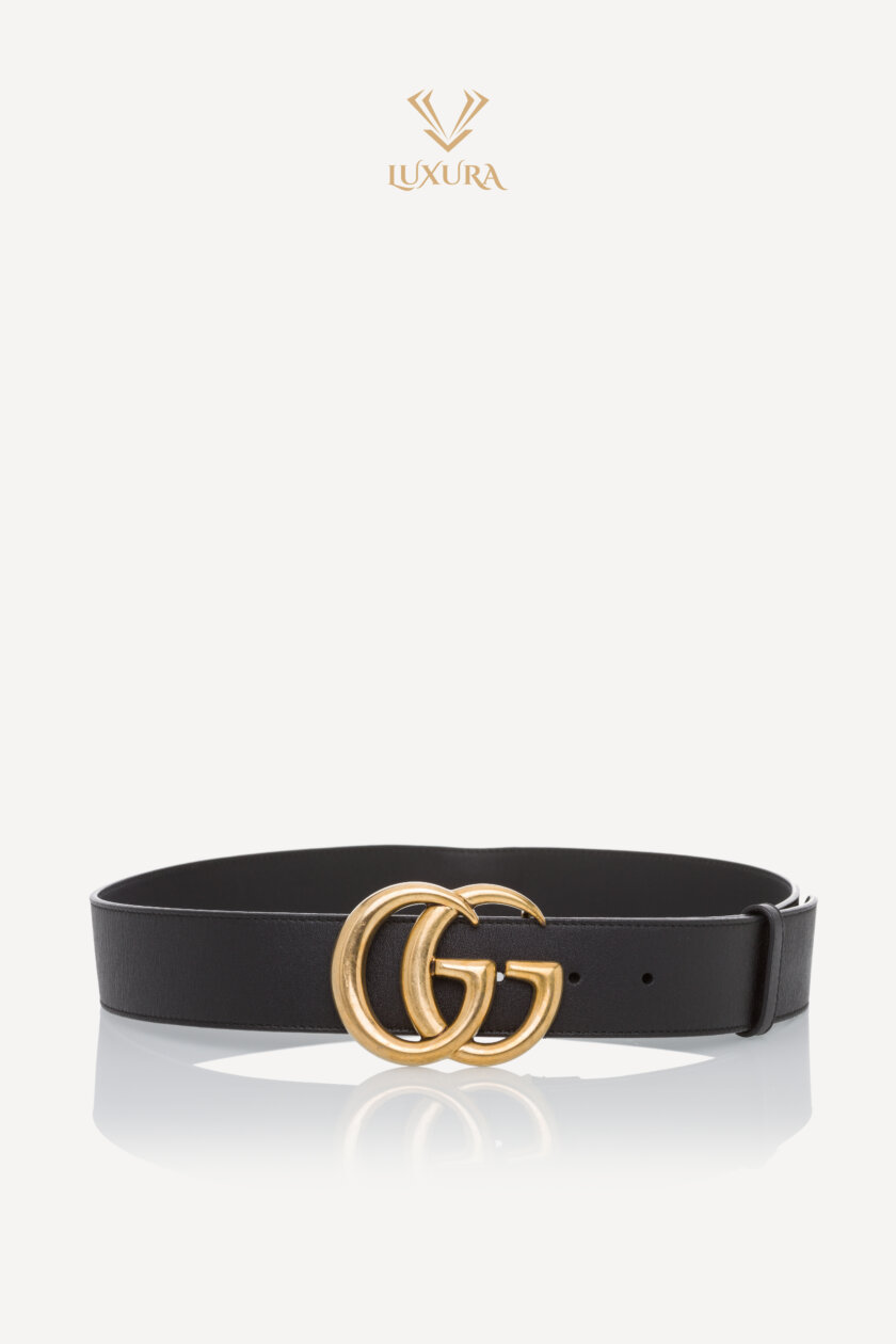 <span style="font-size: 10px; color: rgb(101, 101, 101);letter-spacing: .15em;">BEST DEAL</span><br><strong> GUCCI </strong><br><div style="margin-top:10px; font-size:16px;">Marmont Calfskin Double G 40mm Belt Black 85 </div><br> - Image 3