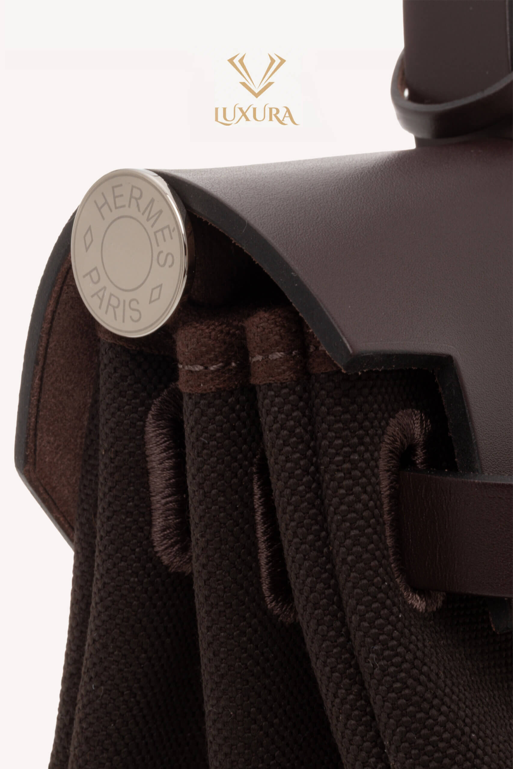 <span style="font-size: 10px; color: rgb(101, 101, 101);letter-spacing: .15em;">HARD TO FIND</span><br><strong>HERMES </strong><br><div style="margin-top:10px; font-size:16px;"> Herbag Zip RT 31 Toile Militaire Vache Hunter Dark Bronze Ebene Bag </div><br> - Image 12