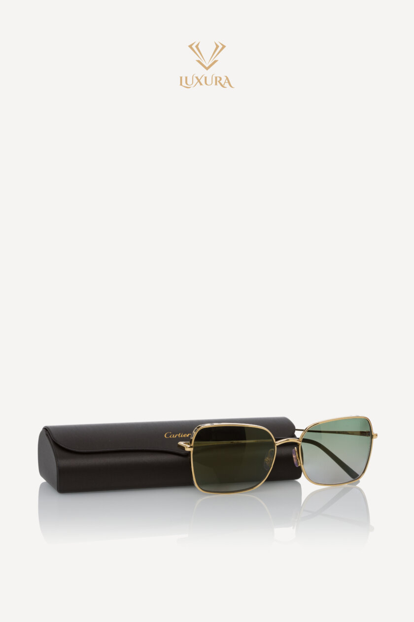 <span style="font-size: 10px; color: rgb(101, 101, 101);letter-spacing: .15em;">BEST DEAL </span><br><strong> CARTIER</strong><br><div style="margin-top:10px; font-size:16px;">Panthere De Cartier gold-tone square-frame Sunglasses</div><br> - Image 8