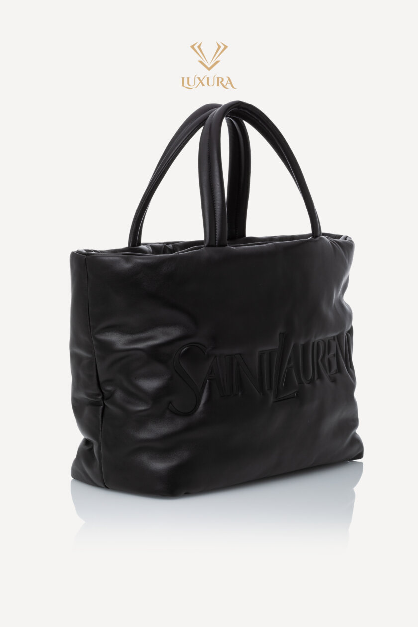 <span style="font-size: 10px; color: rgb(101, 101, 101);letter-spacing: .15em;">BEST DEAL</span><br><strong> SAINT LAURENT </strong><br><div style="margin-top:10px; font-size:16px;">Tote In Nappa Lambskin Black</div><br> - Image 3