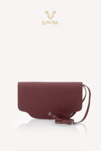 Genti | LORO PIANA Sesia Leather Crossbody Wallet Burgundy