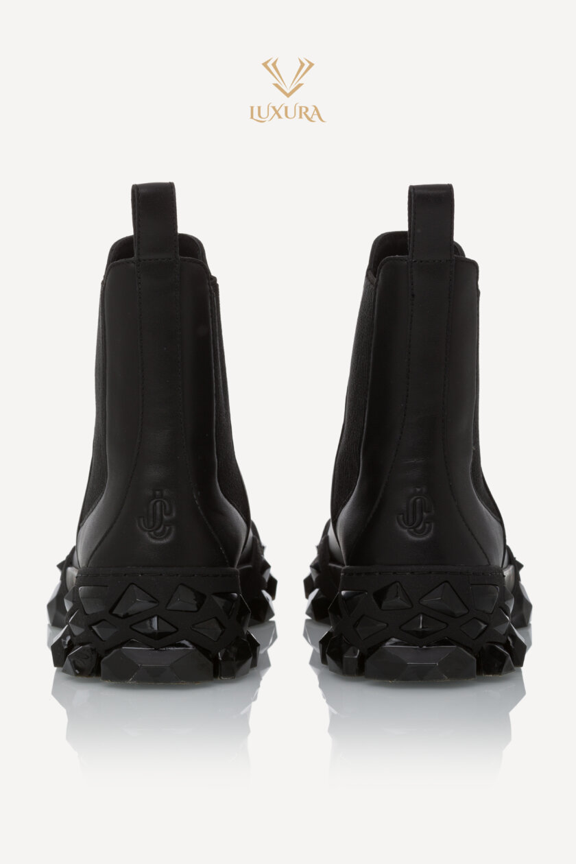 <span style="font-size: 10px; color: rgb(101, 101, 101);letter-spacing: .15em;">BEST DEAL</span><br><strong> JIMMY CHOO </strong><br><div style="margin-top:10px; font-size:16px;"> Diamond X Chelsea Boots Black Leather Sole 38.5 </div><br> - Image 7