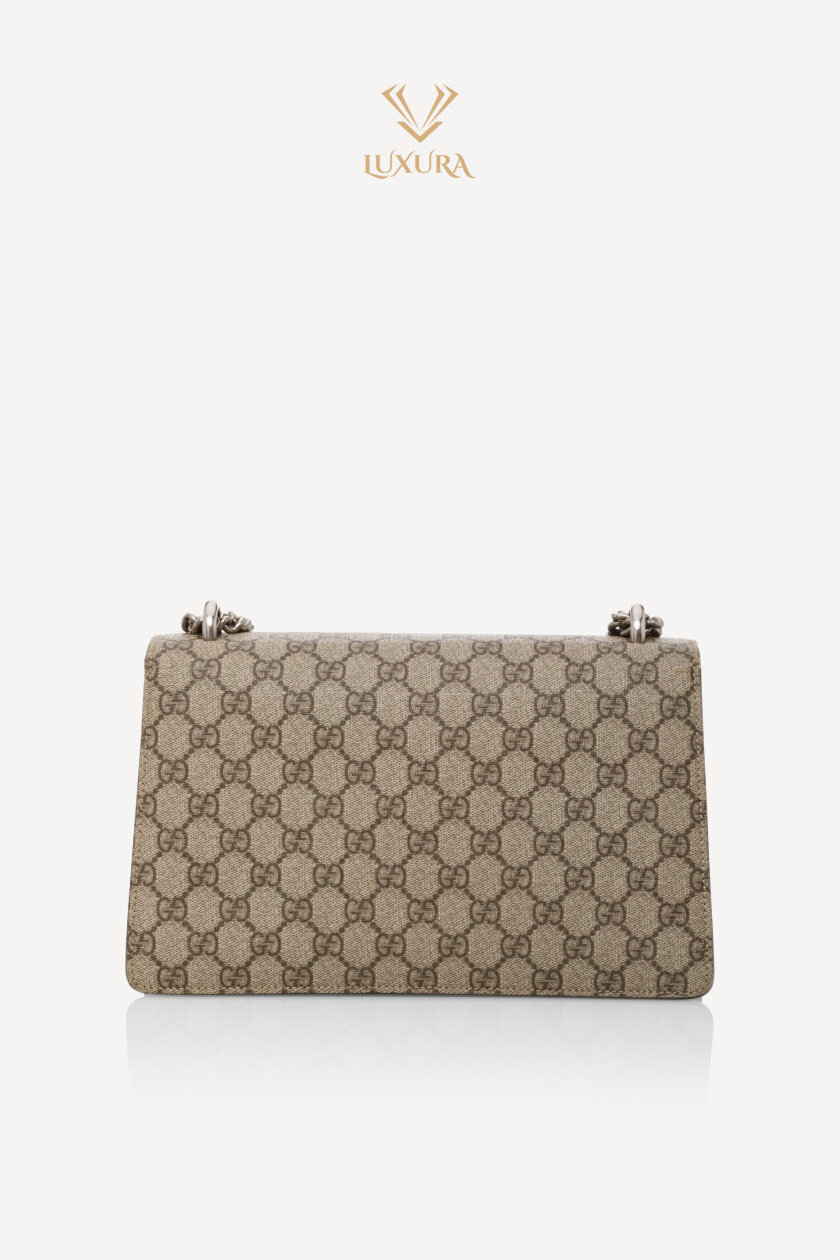 <span style="font-size: 10px; color: rgb(101, 101, 101);letter-spacing: .15em;"> BEST DEAL</span><br><strong> GUCCI </strong><br><div style="margin-top:10px; font-size:16px;"> Dionysus Medium Shoulder Bag Beige Ebony GG Supreme</div><br> - Image 6