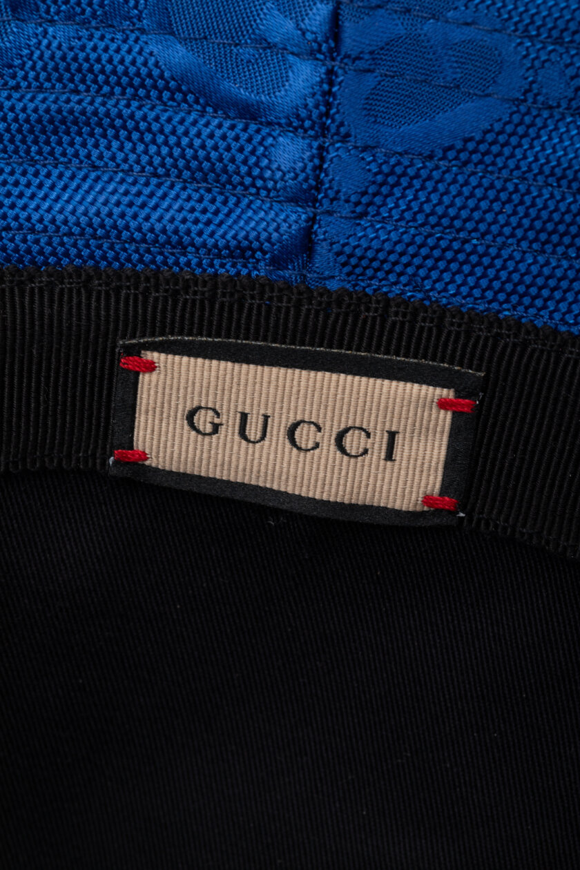 <span style="font-size: 10px; color: rgb(101, 101, 101);letter-spacing: .15em;">BEST DEAL</span><br><strong> GUCCI </strong><br><div style="margin-top:10px; font-size:16px;">Econyl Nylon Monogram Bucket Hat Blue</div><br> - Image 9