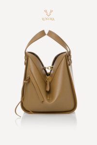 Genti | LOEWE Small Hammock Bag in Classic Calfskin Sand
