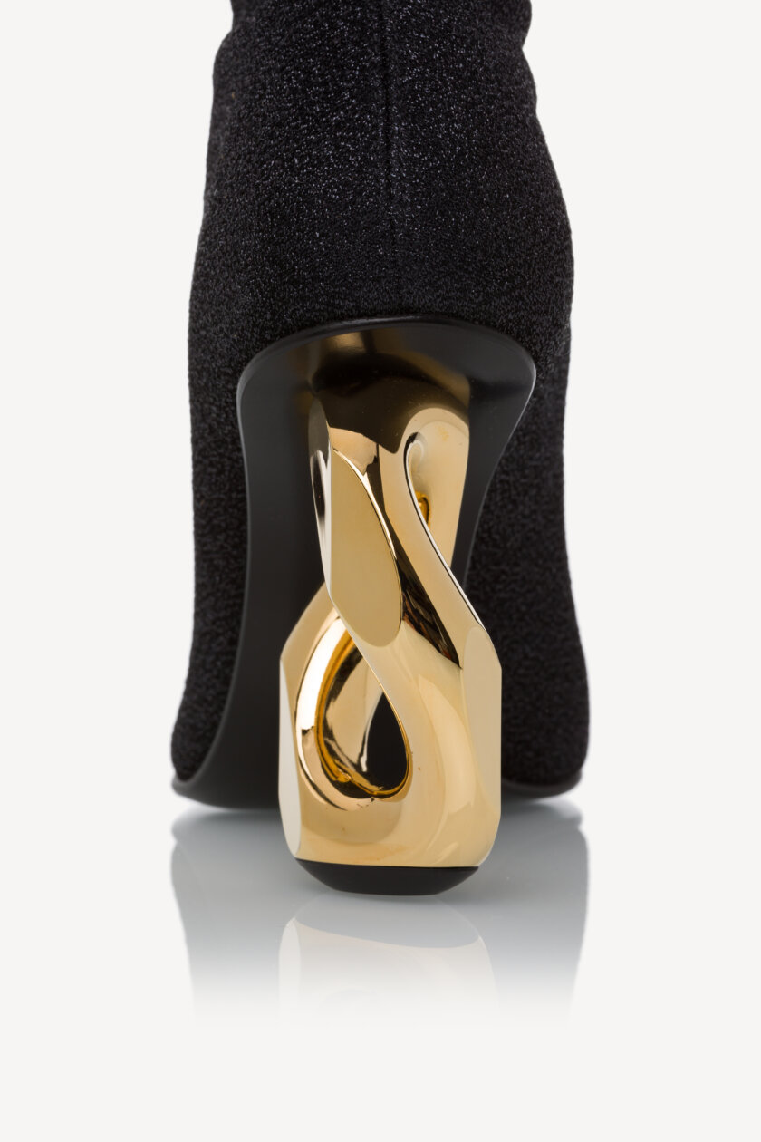 <span style="font-size: 10px; color: rgb(101, 101, 101);letter-spacing: .15em;">HARD TO FIND</span><br><strong> JW ANDERSON </strong><br><div style="margin-top:10px; font-size:16px;"> Chain Heel Sock Boots 35 </div><br> - Image 7