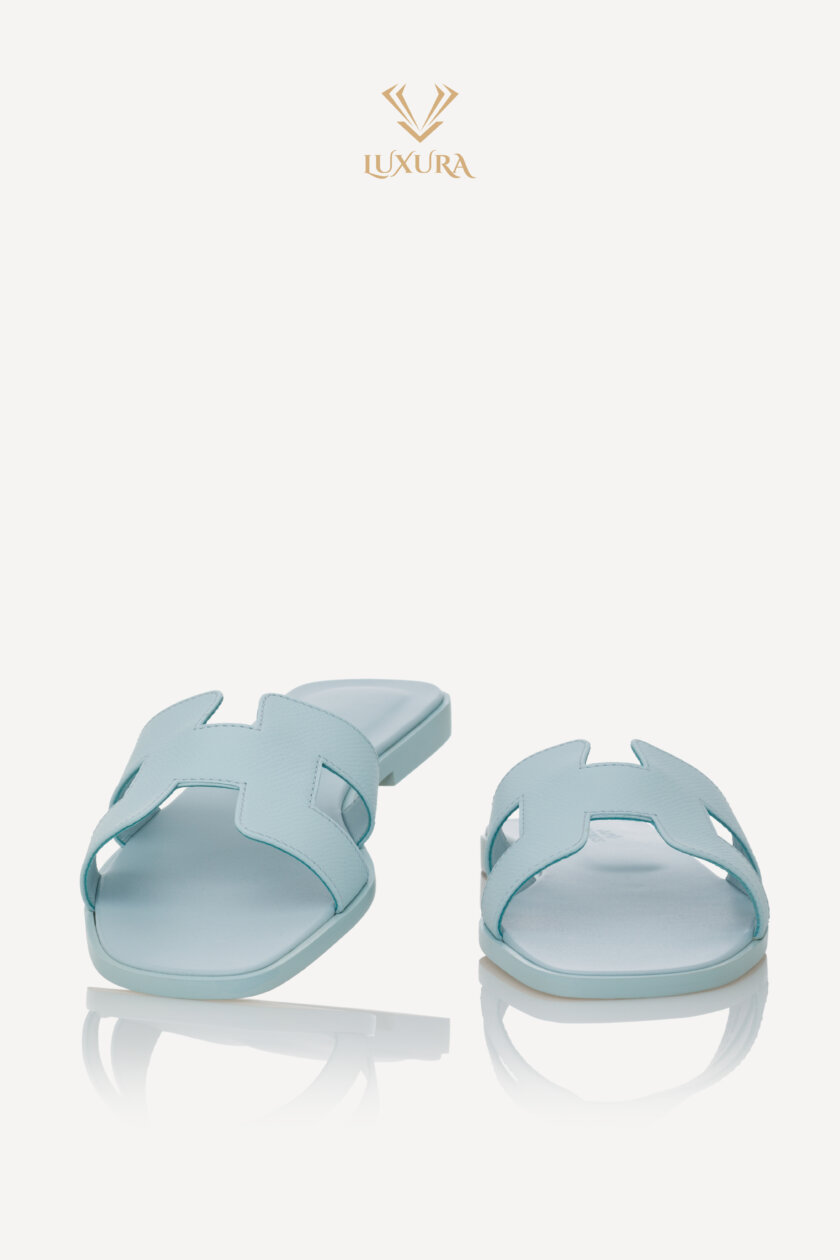 Incaltaminte | HERMES Oran Sandals Bleu Brume 39 ( true size 38 )