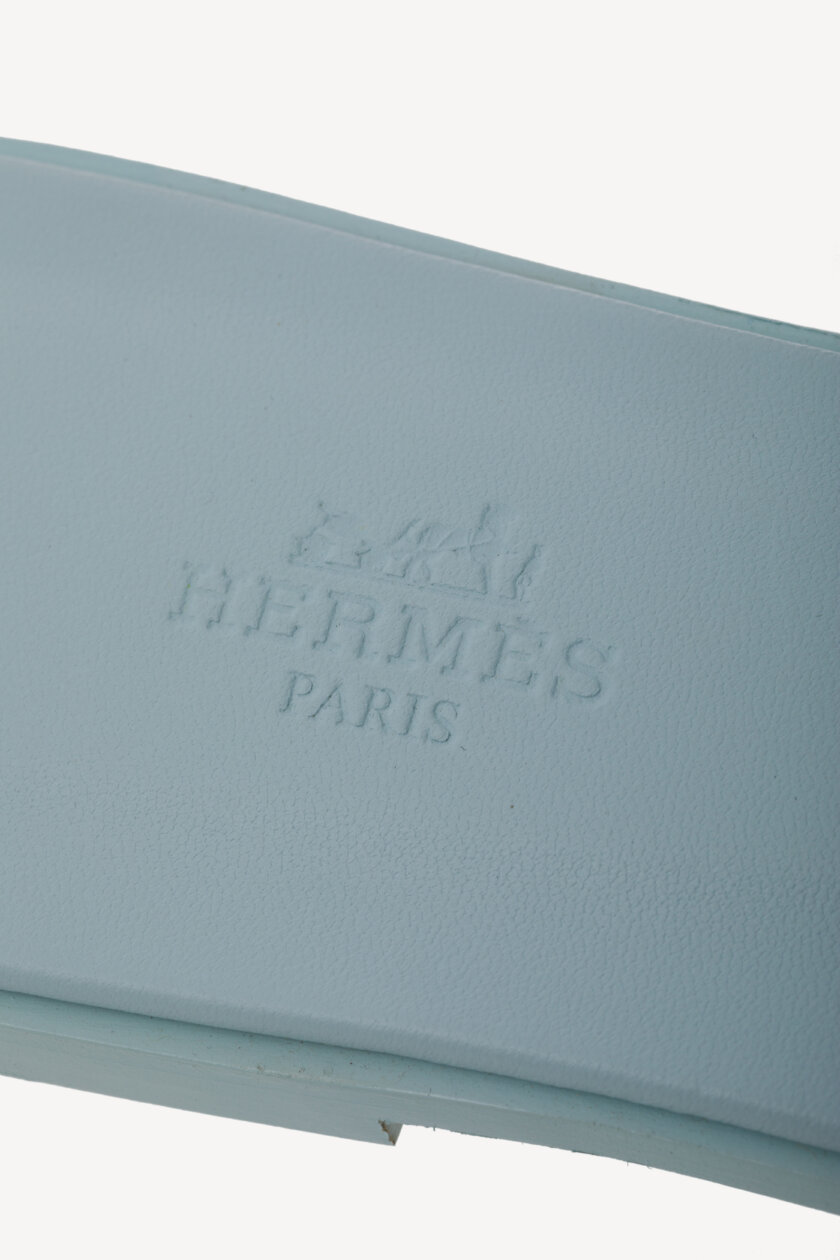 Incaltaminte | HERMES Oran Sandals Bleu Brume 39 ( true size 38 )