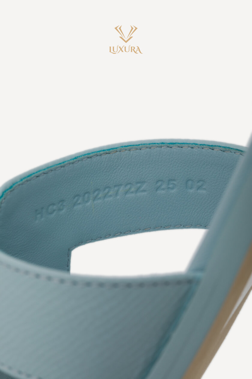 Incaltaminte | HERMES Oran Sandals Bleu Brume 39 ( true size 38 )
