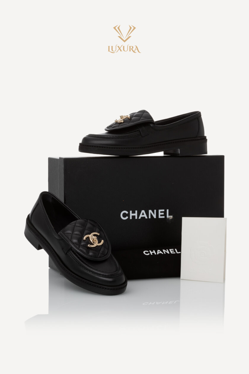 Incaltaminte | CHANEL Black Leather Turnlock Loafers 35