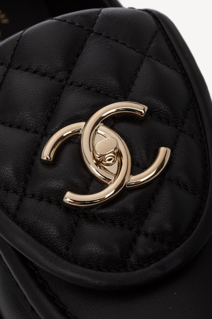 Incaltaminte | CHANEL Black Leather Turnlock Loafers 35