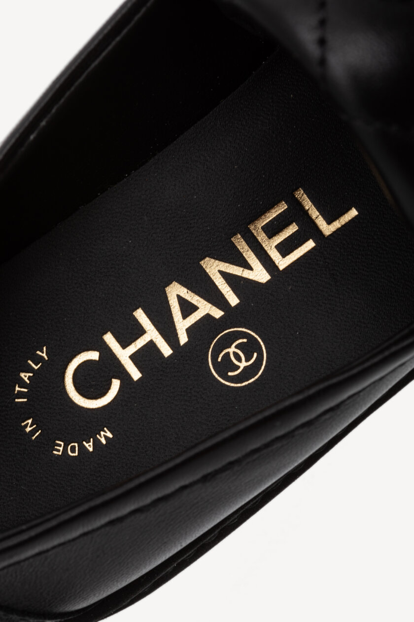 Incaltaminte | CHANEL Black Leather Turnlock Loafers 35