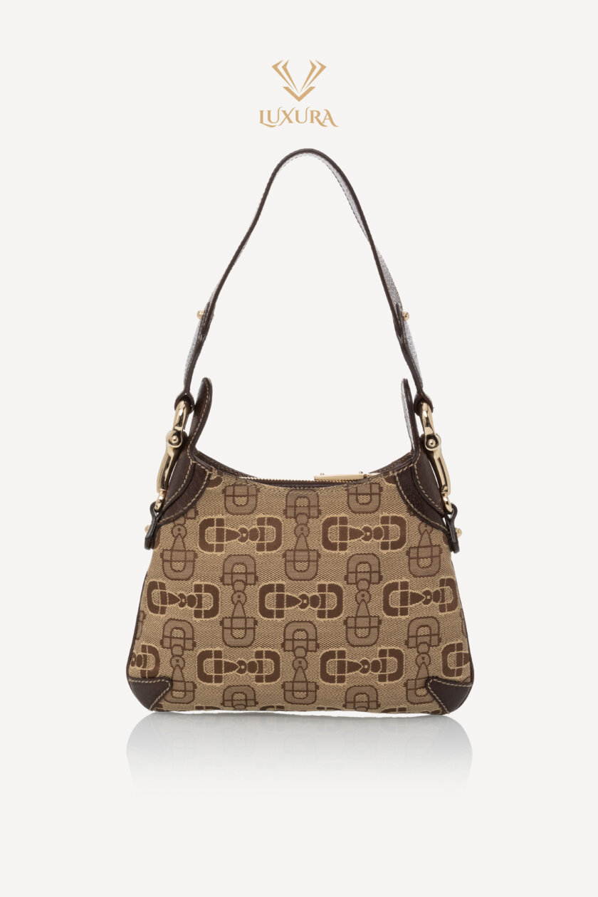 <span style="font-size: 10px; color: rgb(101, 101, 101);letter-spacing: .15em;">BEST DEAL</span><br><strong> GUCCI </strong><br><div style="margin-top:10px; font-size:16px;">Horsebit Web Hobo Bag Beige Brown</div><br> - Image 4