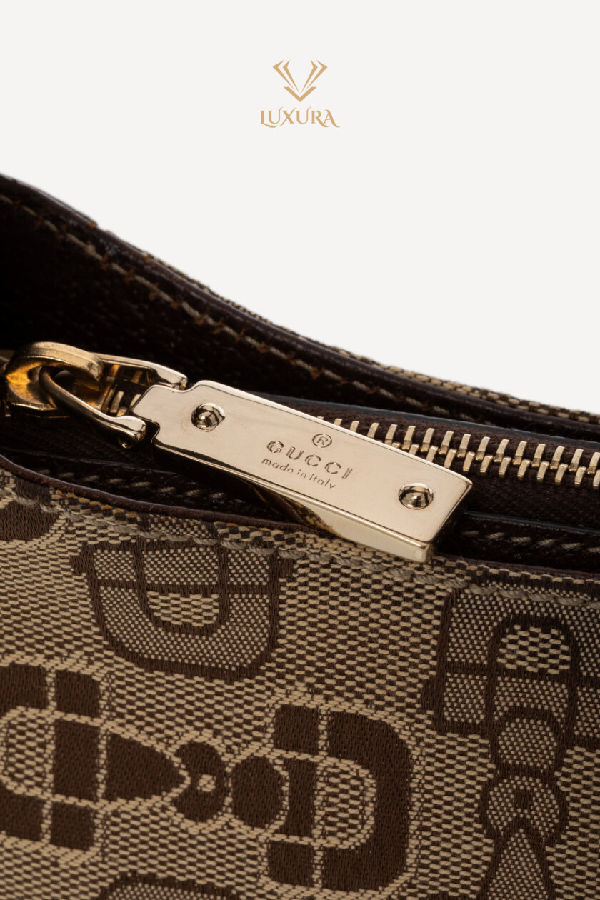 <span style="font-size: 10px; color: rgb(101, 101, 101);letter-spacing: .15em;">BEST DEAL</span><br><strong> GUCCI </strong><br><div style="margin-top:10px; font-size:16px;">Horsebit Web Hobo Bag Beige Brown</div><br> - Image 9