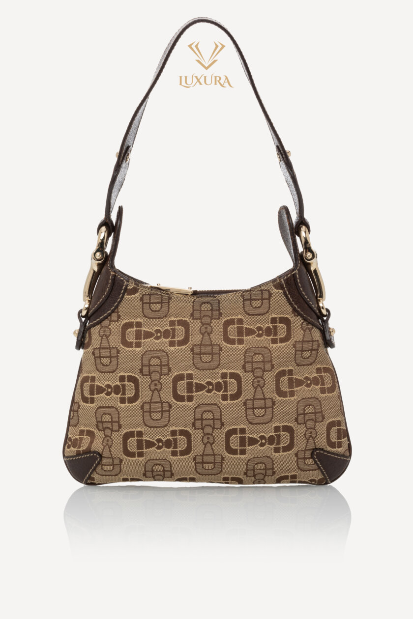 <span style="font-size: 10px; color: rgb(101, 101, 101);letter-spacing: .15em;">BEST DEAL</span><br><strong> GUCCI </strong><br><div style="margin-top:10px; font-size:16px;">Horsebit Web Hobo Bag Beige Brown</div><br> - Image 5