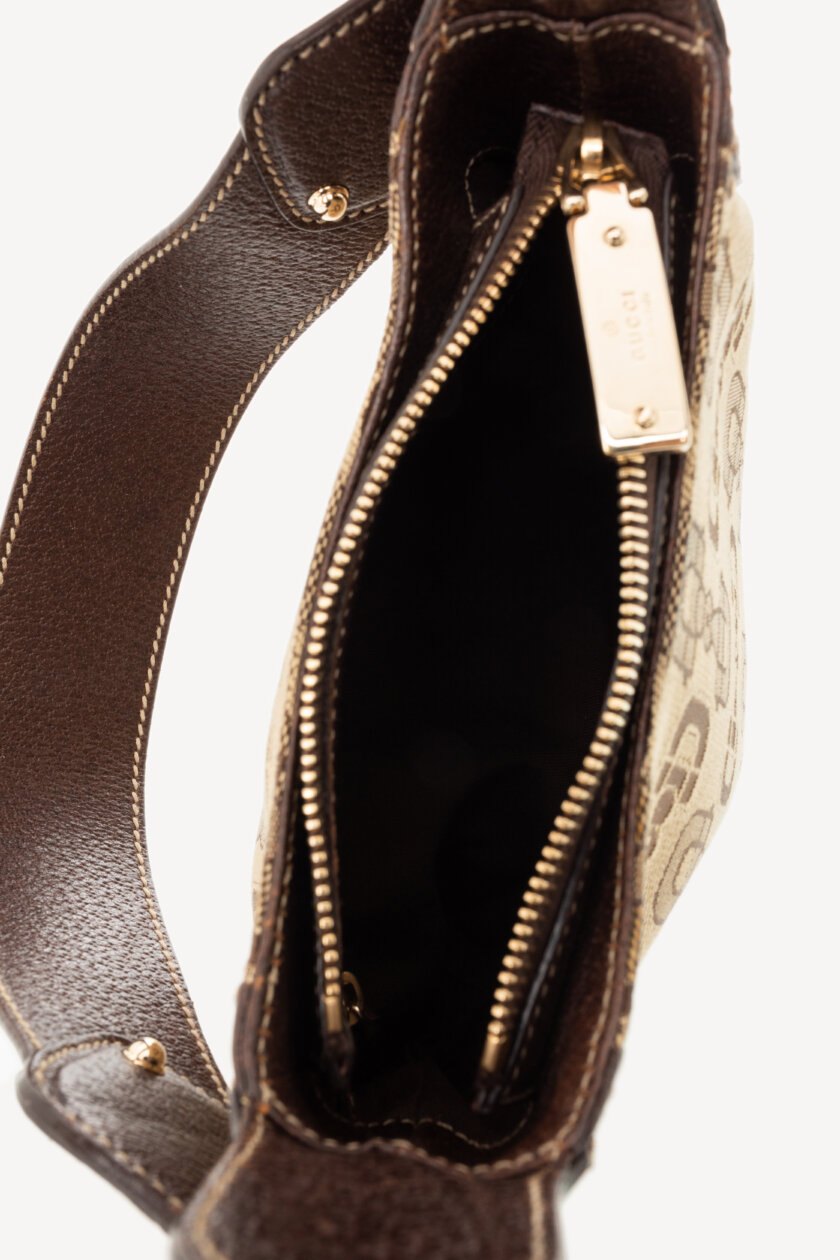 <span style="font-size: 10px; color: rgb(101, 101, 101);letter-spacing: .15em;">BEST DEAL</span><br><strong> GUCCI </strong><br><div style="margin-top:10px; font-size:16px;">Horsebit Web Hobo Bag Beige Brown</div><br> - Image 8