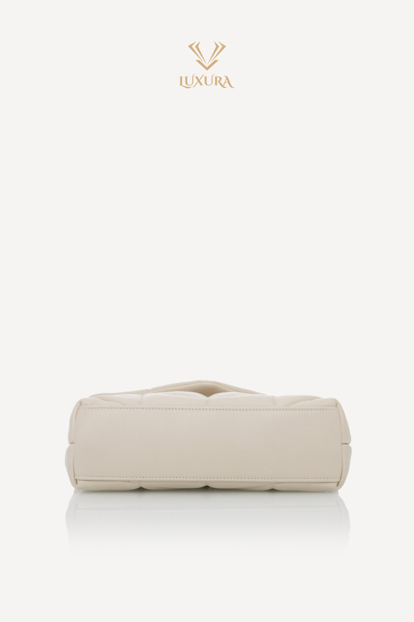 Cross Body and Shoulder Bags | SAINT LAURENT Toy Puffer in Lambskin Blanc Vintage