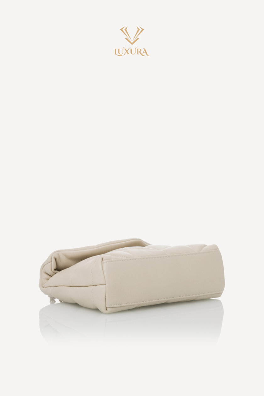 Cross Body and Shoulder Bags | SAINT LAURENT Toy Puffer in Lambskin Blanc Vintage