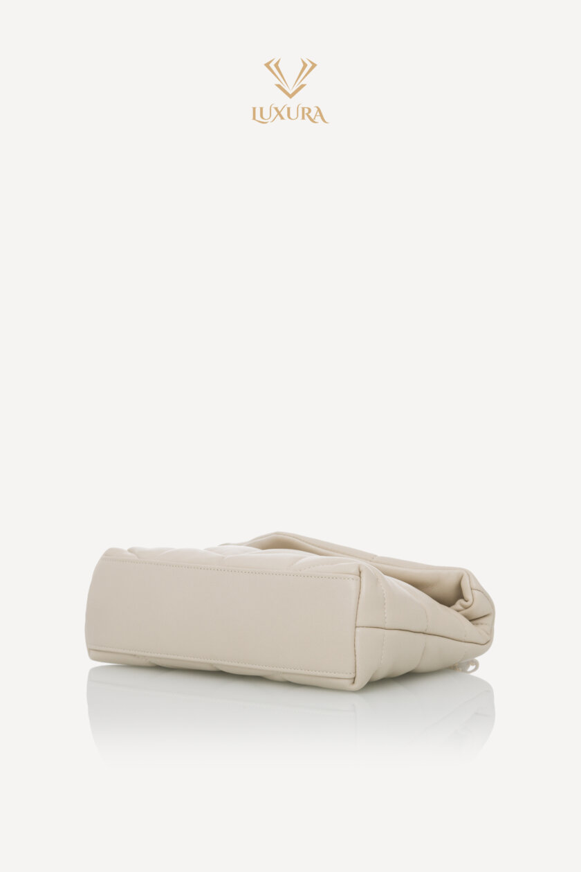 Cross Body and Shoulder Bags | SAINT LAURENT Toy Puffer in Lambskin Blanc Vintage