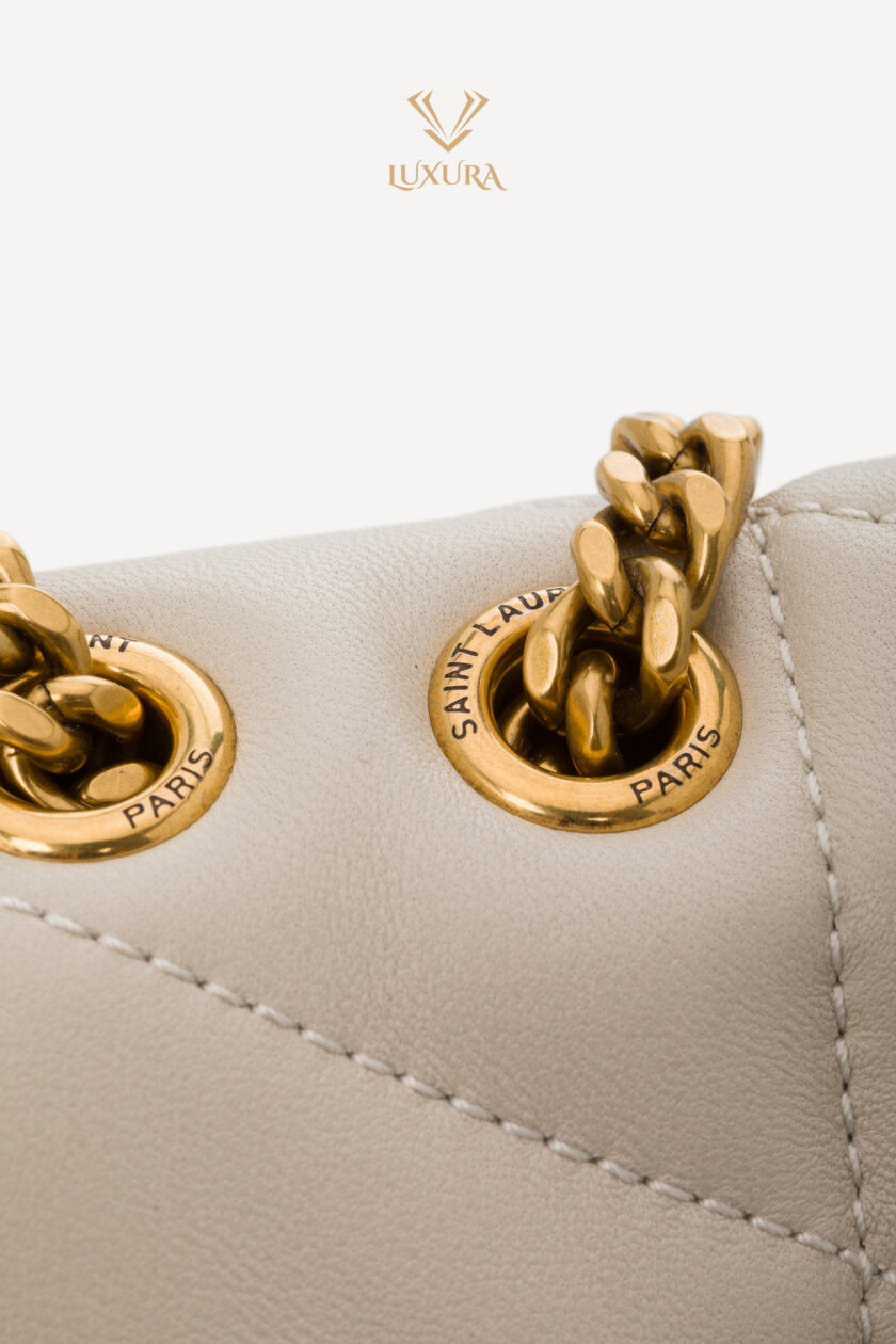 Cross Body and Shoulder Bags | SAINT LAURENT Toy Puffer in Lambskin Blanc Vintage