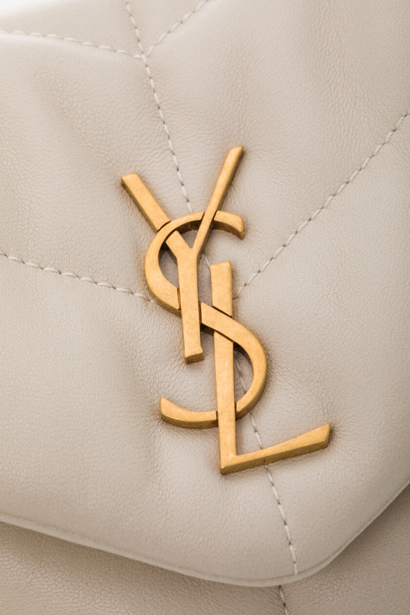 Cross Body and Shoulder Bags | SAINT LAURENT Toy Puffer in Lambskin Blanc Vintage