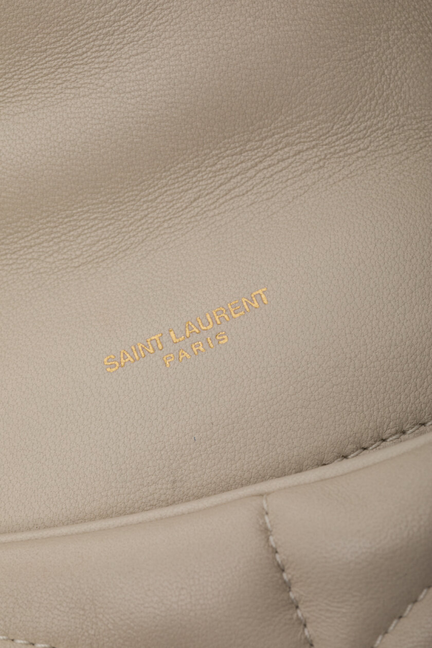 Cross Body and Shoulder Bags | SAINT LAURENT Toy Puffer in Lambskin Blanc Vintage