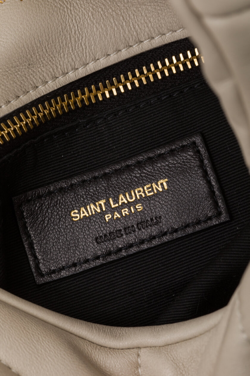 Cross Body and Shoulder Bags | SAINT LAURENT Toy Puffer in Lambskin Blanc Vintage