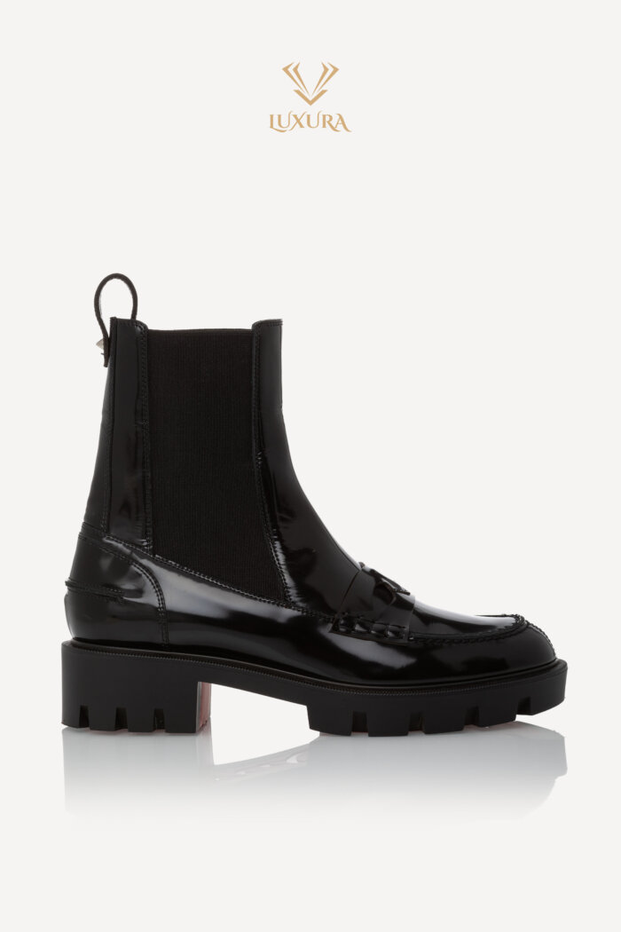 <span style="font-size: 10px; color: rgb(101, 101, 101);letter-spacing: .15em;">BEST DEAL</span><br><strong> CHRISTIAN LOUBOUTIN </strong><br><div style="margin-top:10px; font-size:16px;"> Mantezu Leather Ankle Boots 36 </div><br>