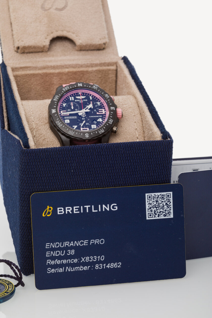 <span style="font-size: 10px; color: rgb(101, 101, 101);letter-spacing: .15em;">NEW COLLECTION</span><br><strong> BREITLING </strong><br><div style="margin-top:10px; font-size:16px;">Professional Endurance Pro 38 X83310D41B1S1</div><br> - Image 7