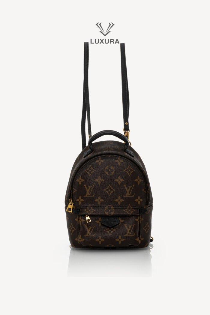 <span style="font-size: 10px;letter-spacing: .15em">HARD TO FIND</span><br> <strong>LOUIS VUITTON</strong><br> <div style="margin-top:10px;font-size:16px">Palm Springs Mini Backpack Monogram Canvas M44873</div><br>