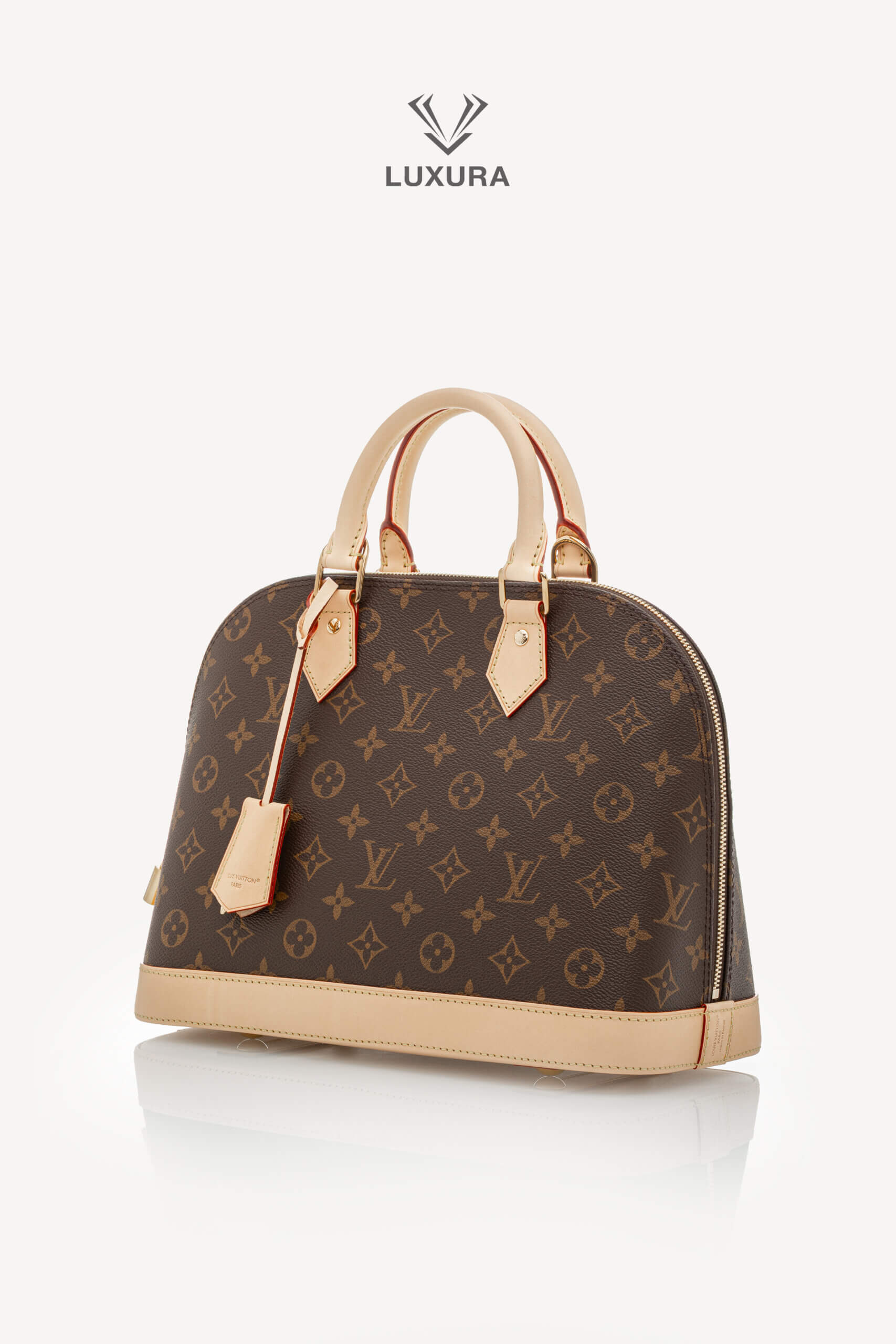 <span style="font-size: 10px;letter-spacing: .15em">HARD TO FIND</span><br> <strong>LOUIS VUITTON</strong><br> <div style="margin-top:10px;font-size:16px">Alma PM Monogram Canvas Bag M53151</div><br> - Image 7