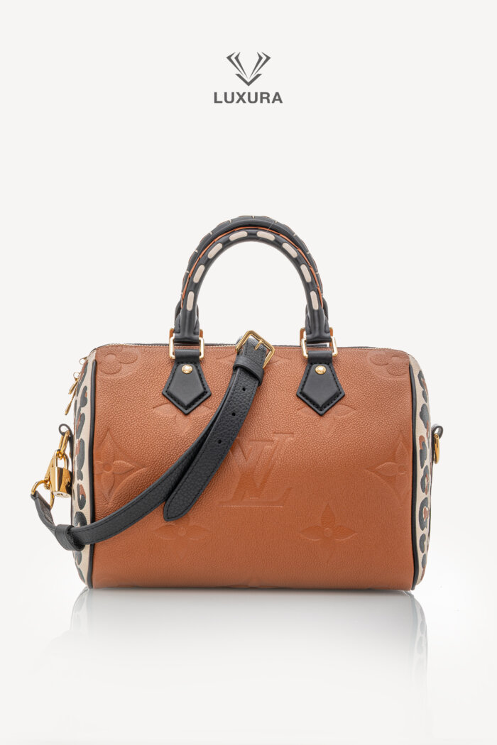 <span style="font-size: 10px;letter-spacing: .15em">HARD TO FIND</span><br>            <strong>LOUIS VUITTON</strong><br>            <div style="margin-top:10px;font-size:16px">Speedy Bandouliere 25 Caramello Monogram Empreinte</div><br>