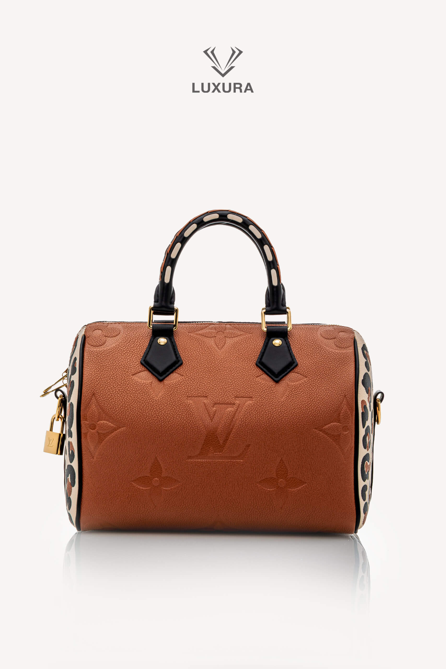 <span style="font-size: 10px;letter-spacing: .15em">HARD TO FIND</span><br>            <strong>LOUIS VUITTON</strong><br>            <div style="margin-top:10px;font-size:16px">Speedy Bandouliere 25 Caramello Monogram Empreinte</div><br> - Image 5