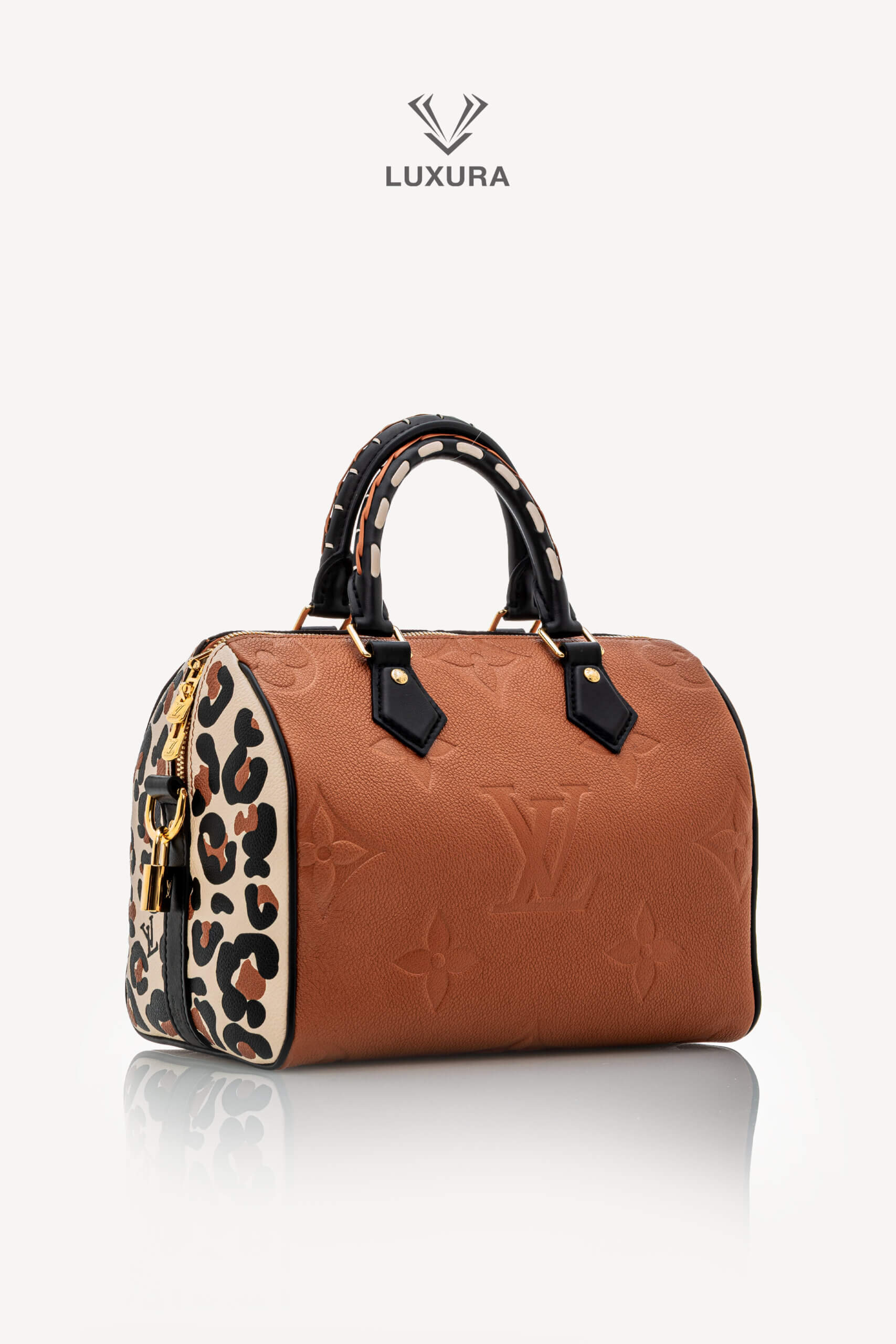 <span style="font-size: 10px;letter-spacing: .15em">HARD TO FIND</span><br>            <strong>LOUIS VUITTON</strong><br>            <div style="margin-top:10px;font-size:16px">Speedy Bandouliere 25 Caramello Monogram Empreinte</div><br> - Image 3