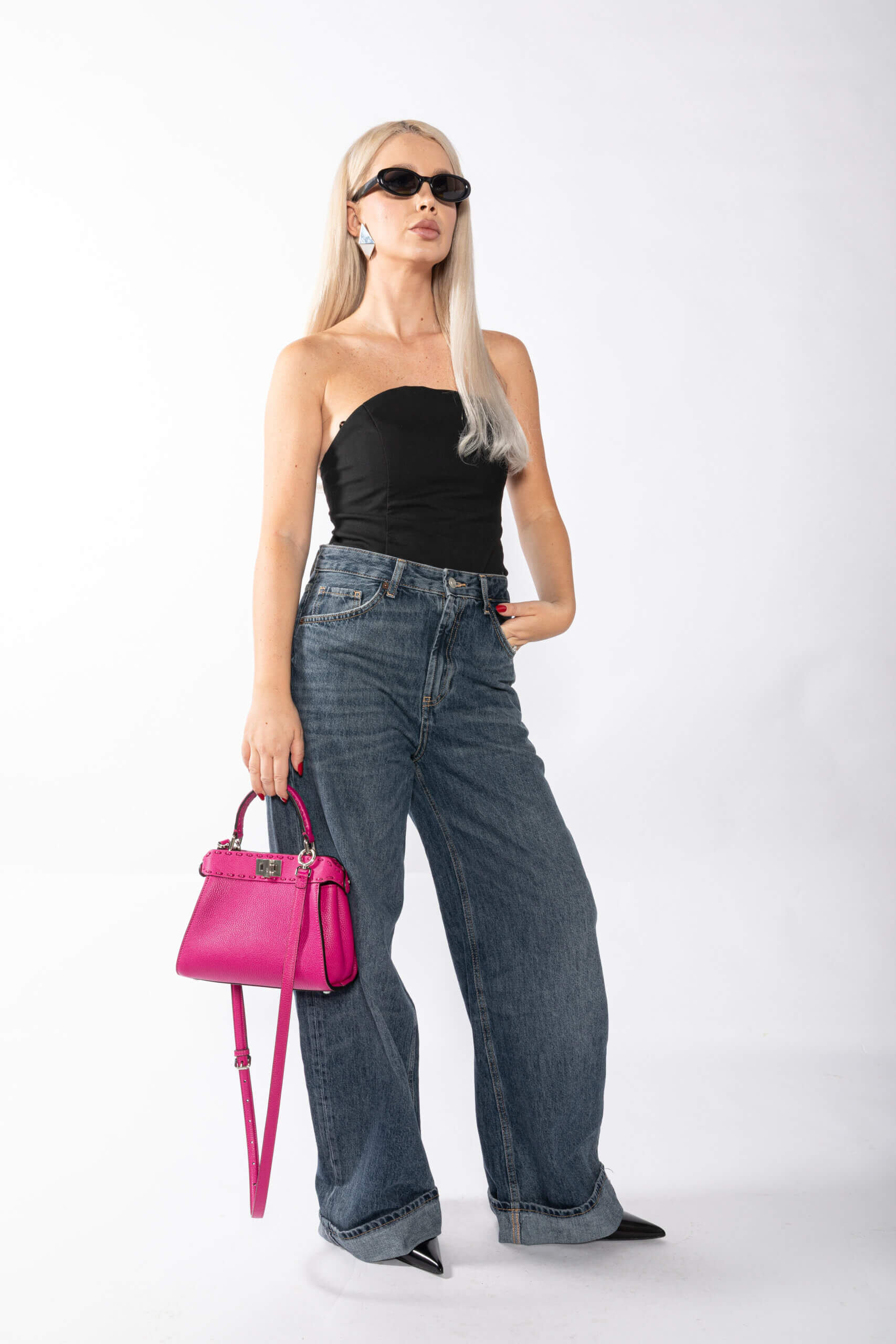 <span style="font-size: 10px;letter-spacing: .15em">HARD TO FIND</span><br> <strong>FENDI</strong><br> <div style="margin-top:10px;font-size:16px">Cuoio Roma Sellerissima Nappa Tape Stitch Peekaboo Mini Magenta</div><br> - Image 7