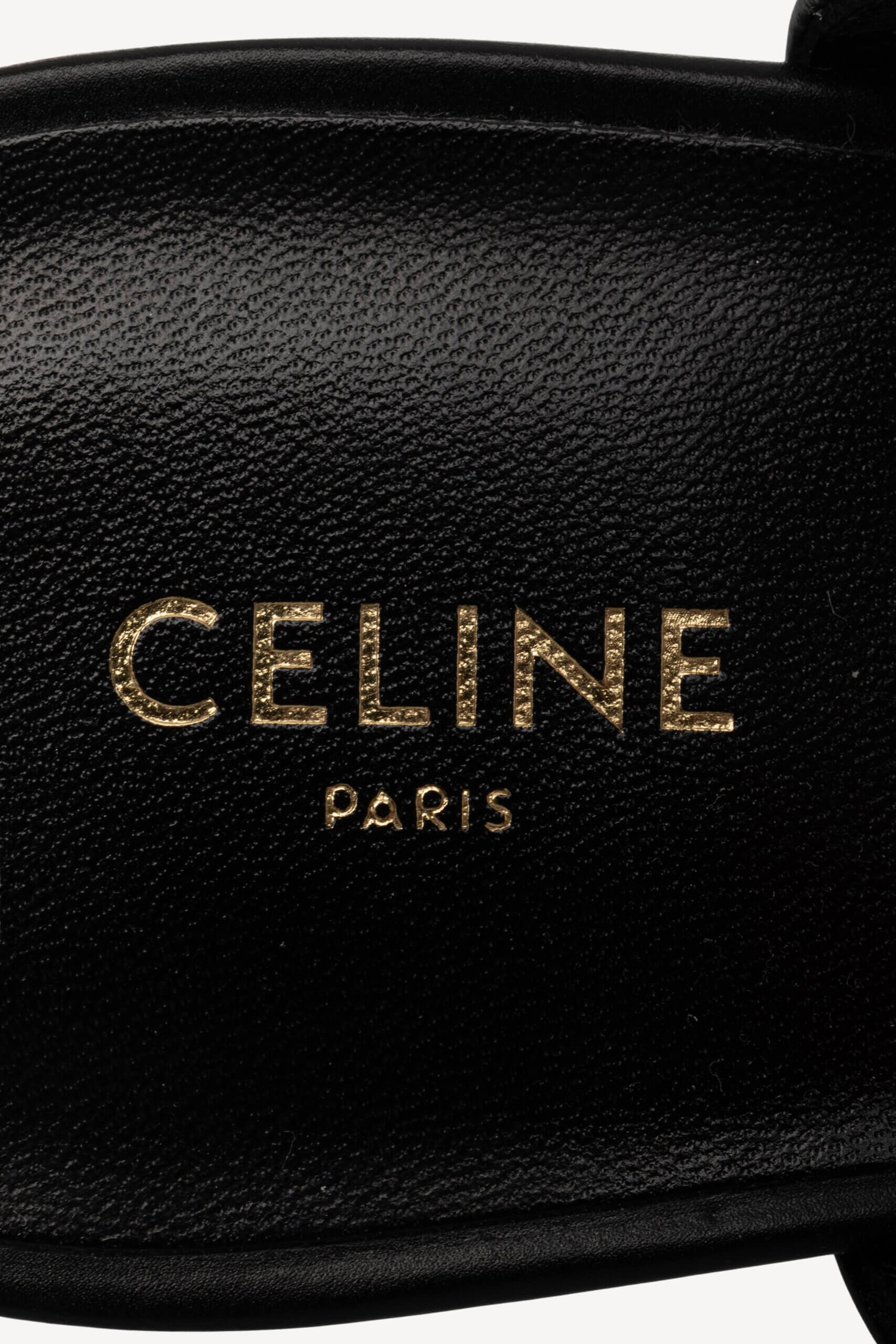 <span style="font-size: 10px;letter-spacing: .15em">NEW COLLECTION</span><br> <strong>CELINE</strong><br> <div style="margin-top:10px;font-size:16px">Kitten T-Bar Strap Pumps in Calfskin Black 37 ( true size 37.5 )</div><br> - Image 20