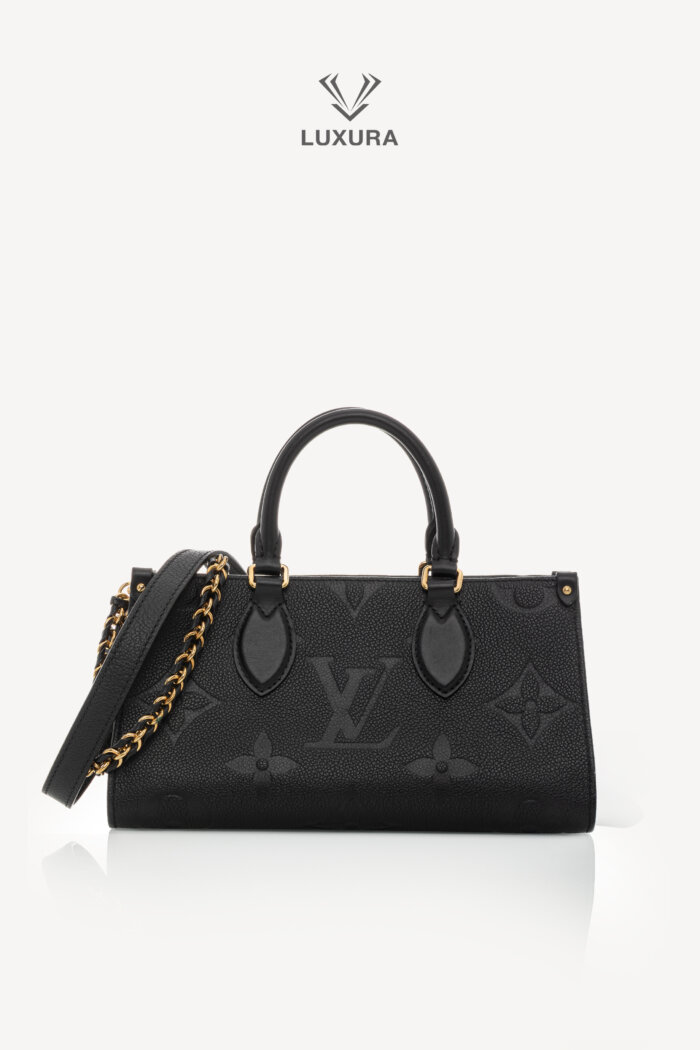 <span style="font-size: 10px;letter-spacing: .15em">HARD TO FIND</span><br>            <strong>LOUIS VUITTON</strong><br>            <div style="margin-top:10px;font-size:16px">OnTheGo East West Monogram Empreinte Leather Black M23640</div><br>