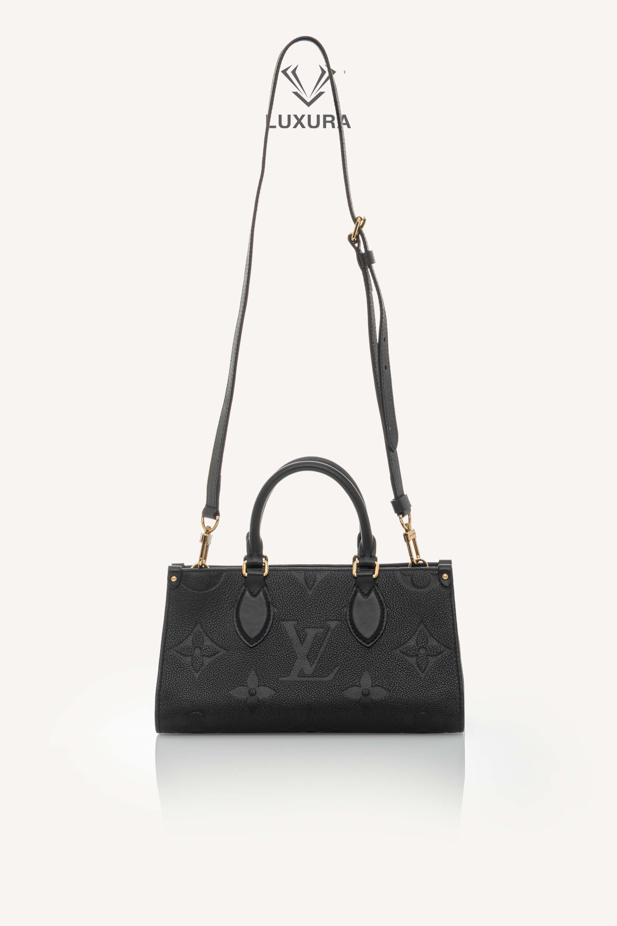 <span style="font-size: 10px;letter-spacing: .15em">HARD TO FIND</span><br>            <strong>LOUIS VUITTON</strong><br>            <div style="margin-top:10px;font-size:16px">OnTheGo East West Monogram Empreinte Leather Black M23640</div><br> - Image 7